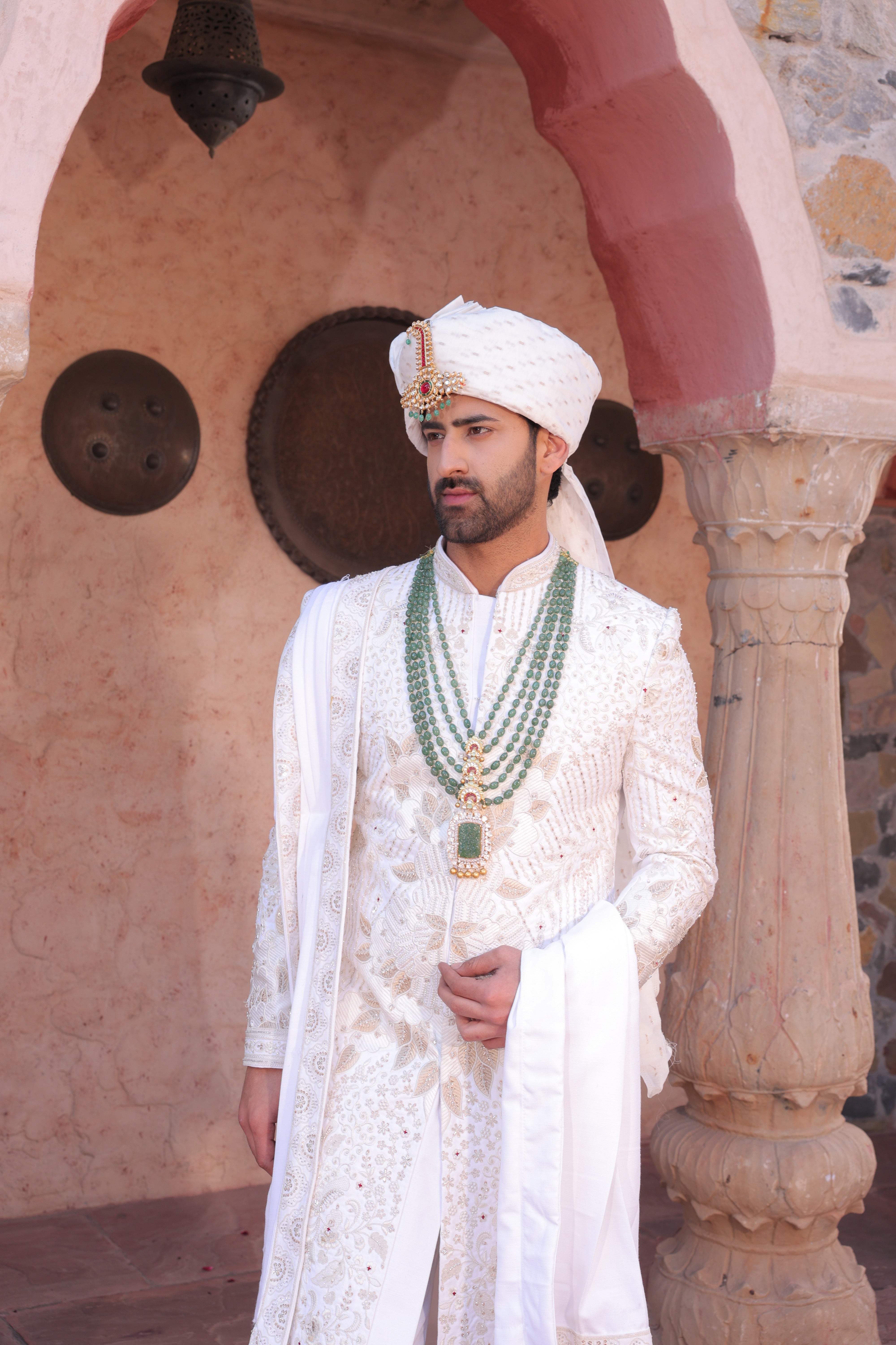 PRISTINE WHITE EMBROIDERED SET