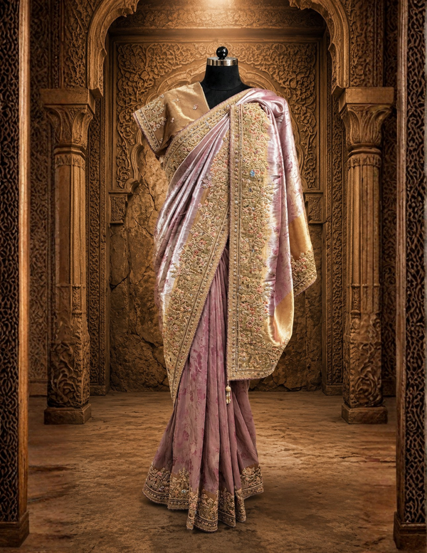 Designer Lavender Saree