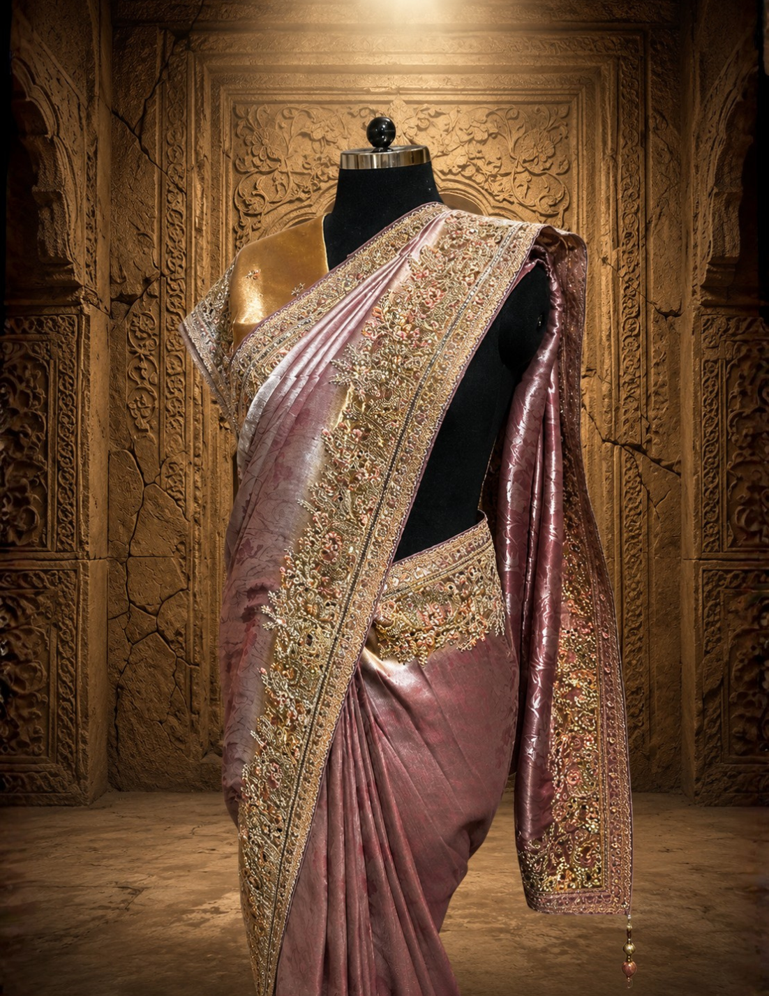 Designer Lavender Saree