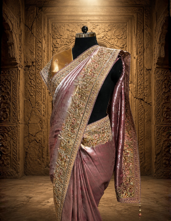 Designer Lavender Saree