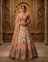 Multicolour Silk Bridal Lehenga