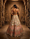 Multicolour Silk Bridal Lehenga