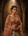 Multicolour Silk Bridal Lehenga