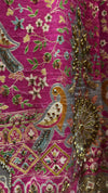 Ombré Shade Silk Lehenga with Pearl, Jarkan & Kundan Polki Work
