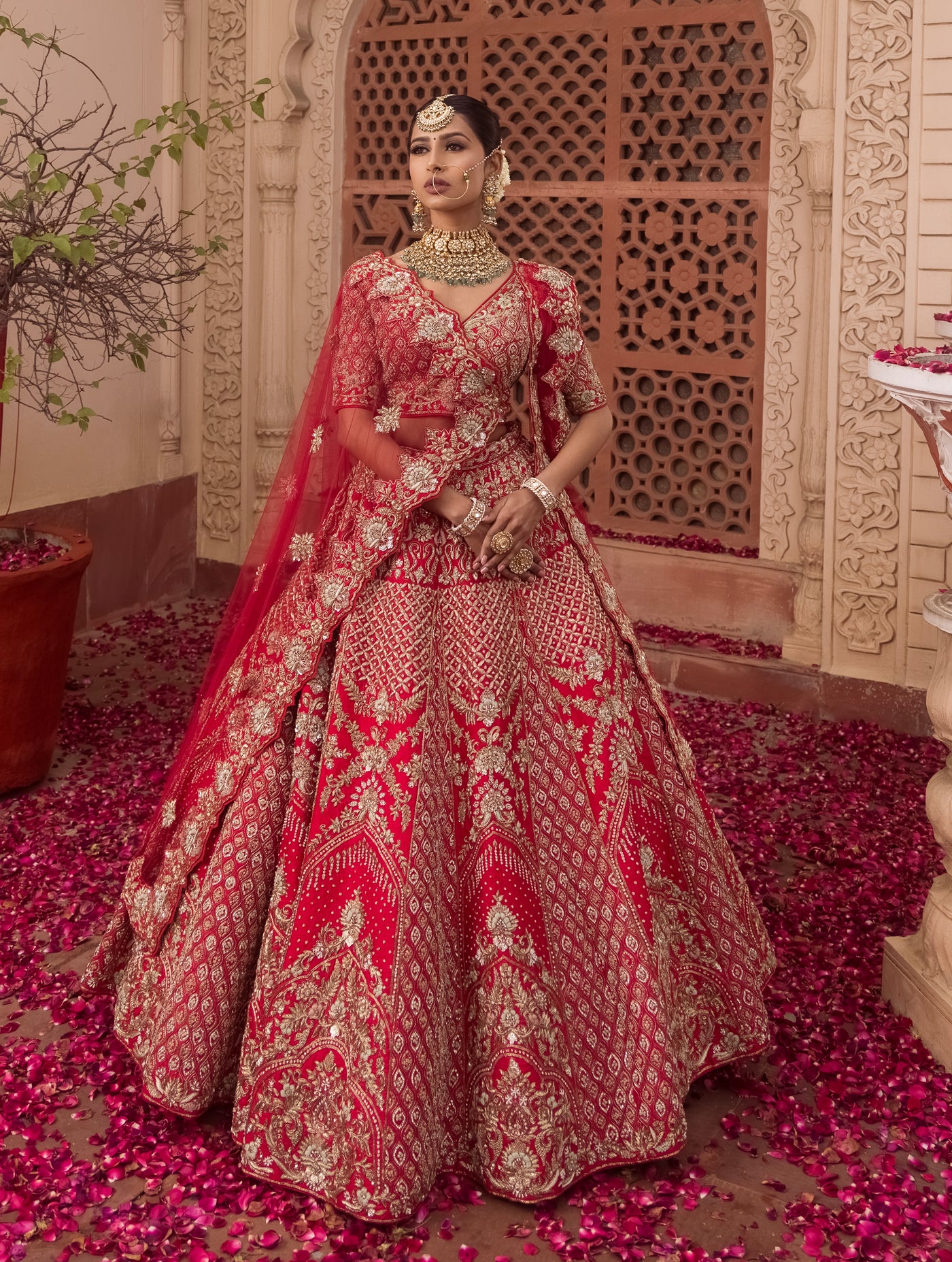 Bridal silk lehenga best sale