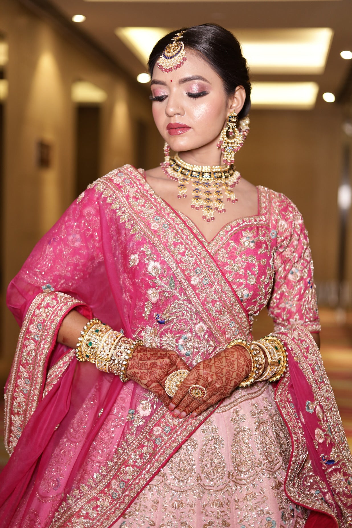 OMBRÉ RAW SILK LEHENGA