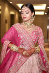 OMBRÉ RAW SILK LEHENGA
