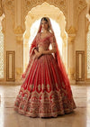 Royal Red Silk Bridal Lehenga