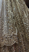 Copper Gold Sequins Lehenga Set