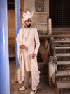 PEACH BLUSH EMBROIDERED SHERWANI SET
