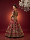 luxury designer red lehenga for wedding bride
